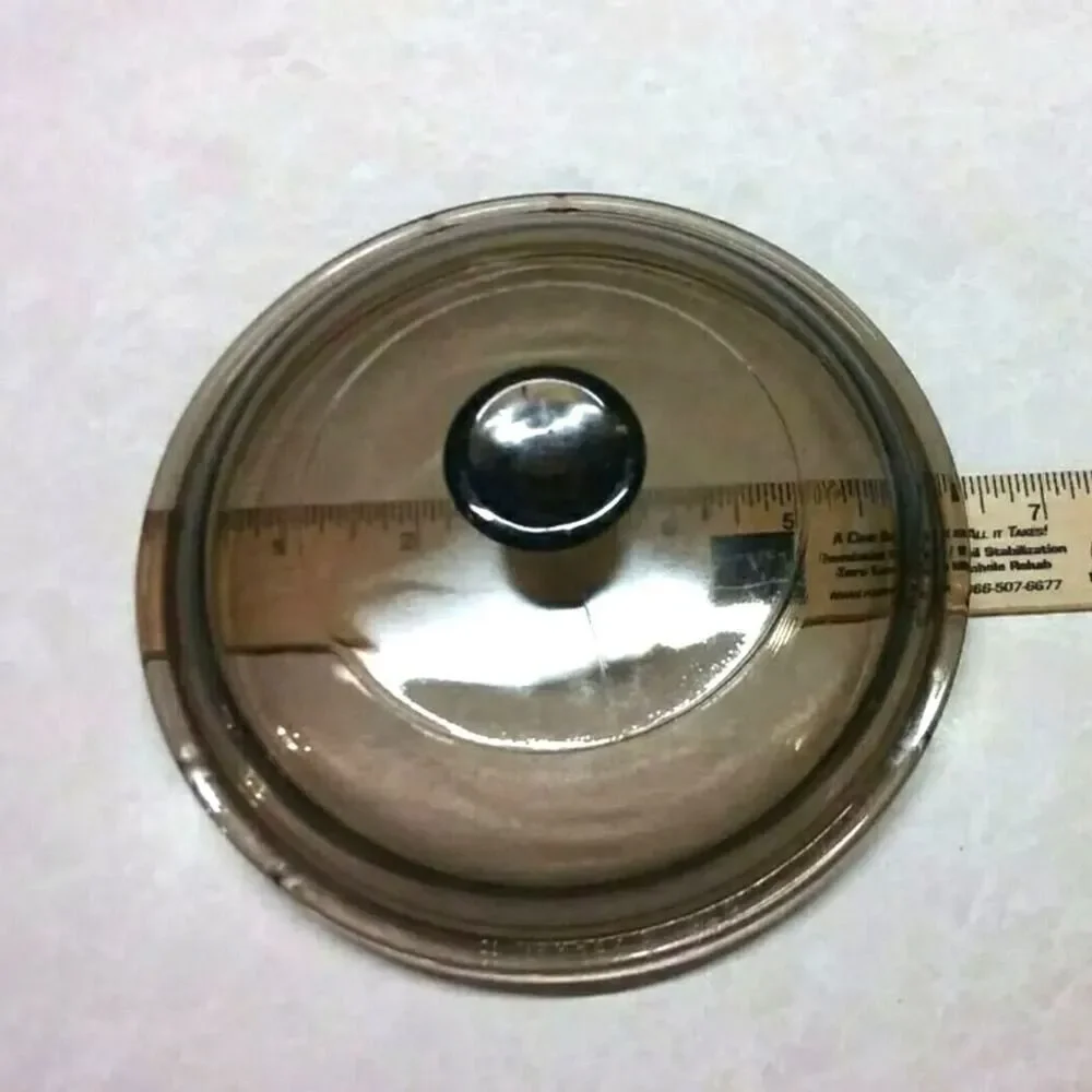 Visions Amber by Corning Glass Lid V-1-C for 1 qt. Pan or Casserole Pyrex Round